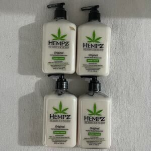 Lot of 4 - Hempz Original 100% Pure Natural Herbal Body Moisturizer 8.5 oz each